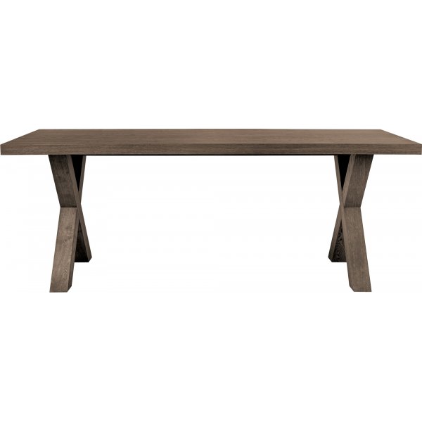 Zion matbord 200 x 100 cm - Oljad grå ekfaner Zion matbord 200 x 100 cm - Oljad grå ekfaner