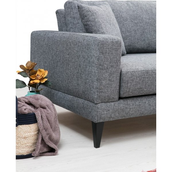 Nordic 2-sits soffa - Mrkgr