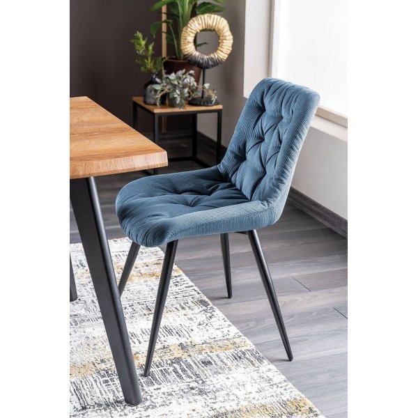 Table  manger Fresno 120-180 cm - Chne/noir