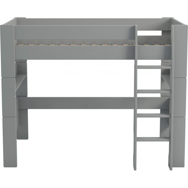 Voor kinderen hoogslaper 90 x 200 cm - Grijs