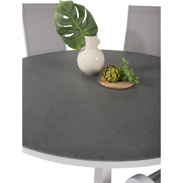 Copacabana utematgrupp med 6 st Copacabana stolar - Grå/Vit Copacabana utematgrupp med 6 st Copacabana stolar - Grå/Vit