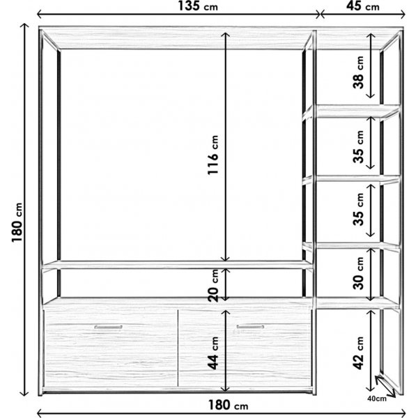 Ningo TV-bänk - Valnöt Ningo TV-bänk - Valnöt
