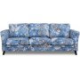 Eker 3-sits soffa i blommigt tyg - Eden Parrot Blue