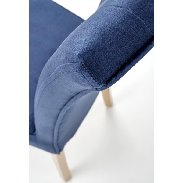 Chaise de salle à manger Vermont - Bleu/chêne Chaise de salle à manger Vermont - Bleu/chêne