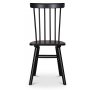 Sintorp matgrupp, runt matbord 115 cm inkl 4 st Orust pinnstolar - Svart marmor (Laminat)
