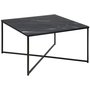 Alisma soffbord 80x80 cm - Svart marmor
