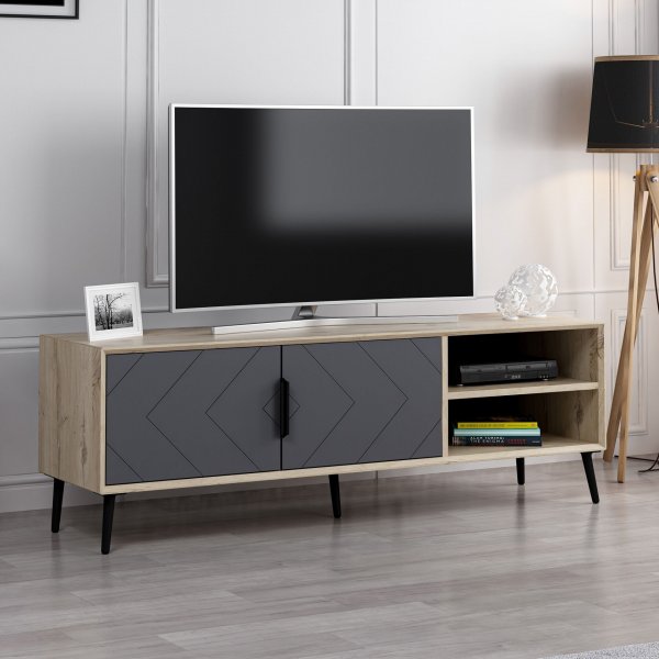 Meuble TV Berry - Anthracite Meuble TV Berry - Anthracite