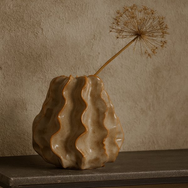 Vas Kaktus H27 cm - Brun Vas Kaktus H27 cm - Brun