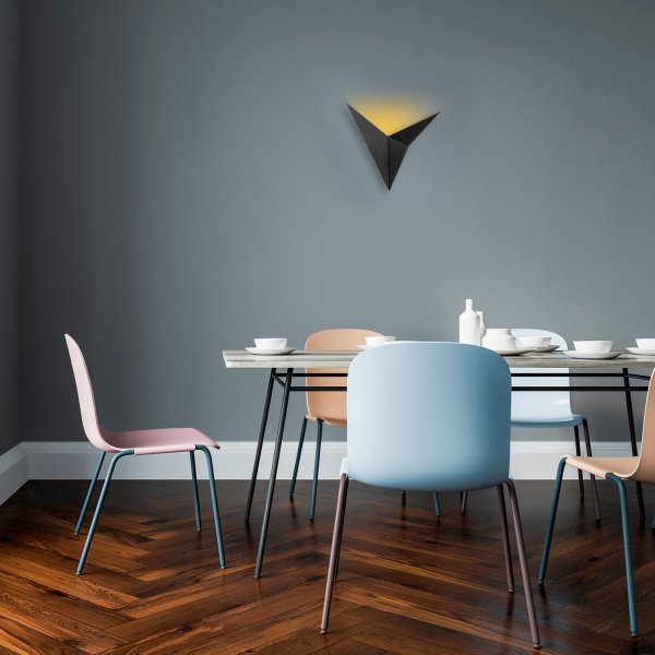 Vogel wandlamp 3201 - Zwart