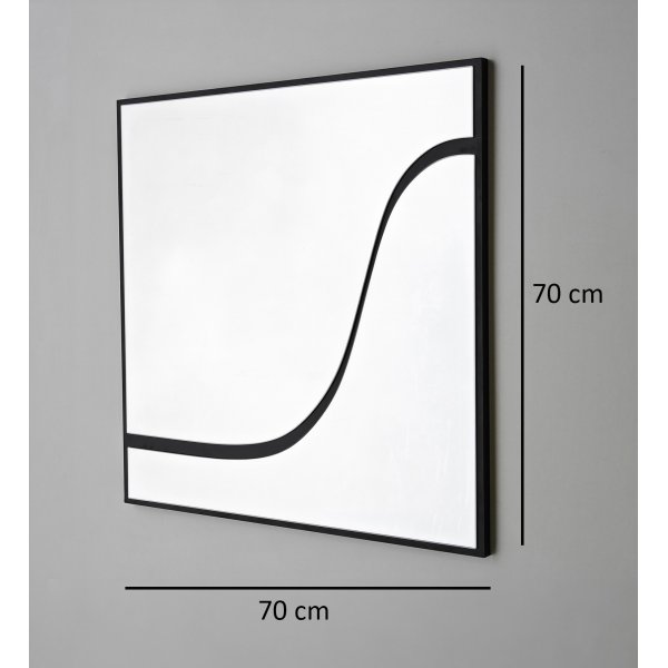 Miroir abstrait 2 - Noir Miroir abstrait 2 - Noir