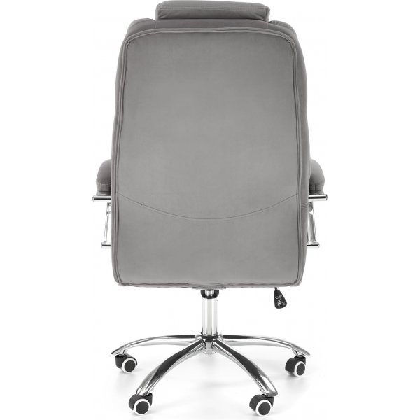 Chaise de bureau Liam - Velours gris Chaise de bureau Liam - Velours gris