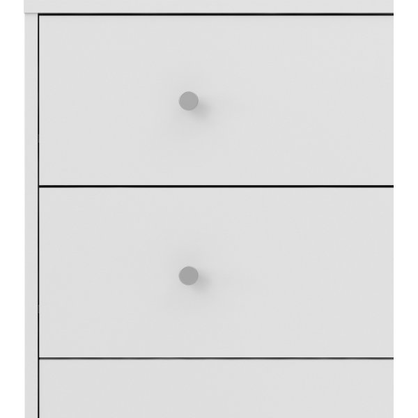 May vit byrå med 5 lådor May vit byrå med 5 lådor