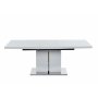 Rartliff matbord 160-200 cm förlängningsbart - Vit / Metall Rartliff matbord 160-200 cm förlängningsbart - Vit / Metall