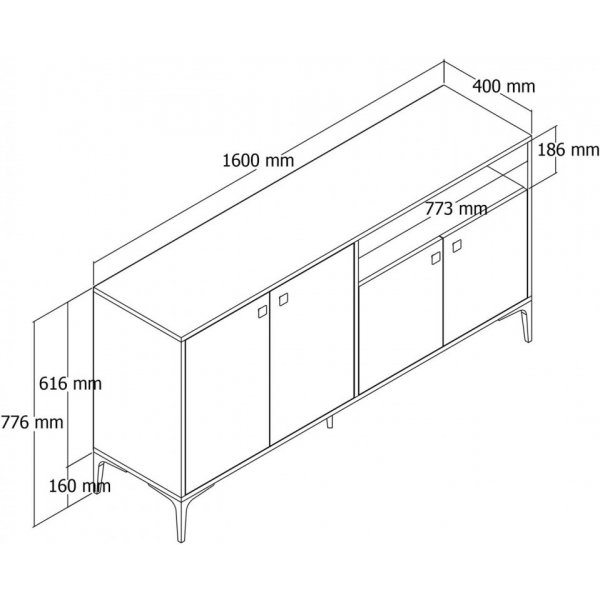 Buffet Artemis - Noyer Buffet Artemis - Noyer