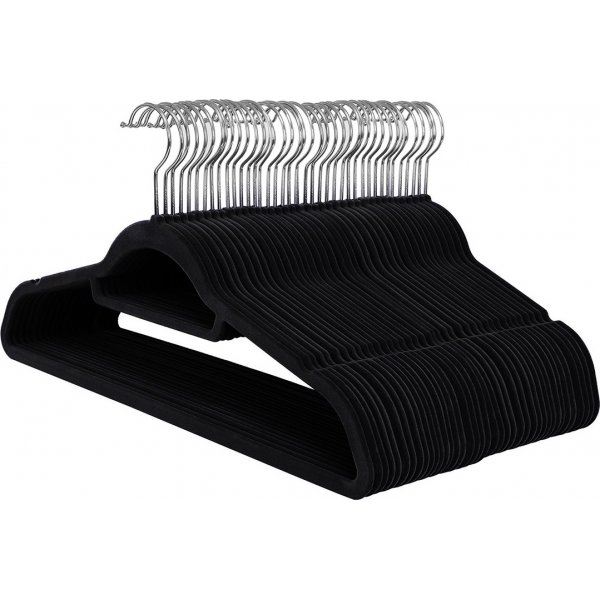 Kldgalge, sammet, 45 cm, 50-pack - Svart