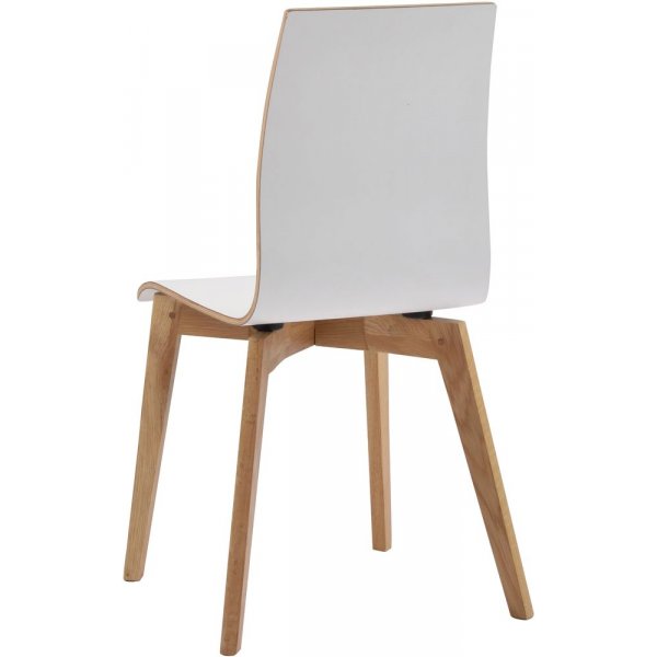 Grace stol vit laminat/ek stol Grace stol vit laminat/ek stol