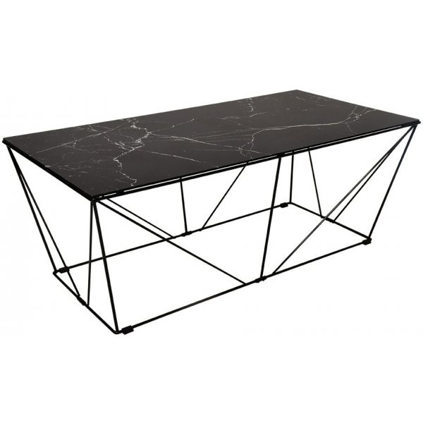 Cube Soffbord - Glas/svart