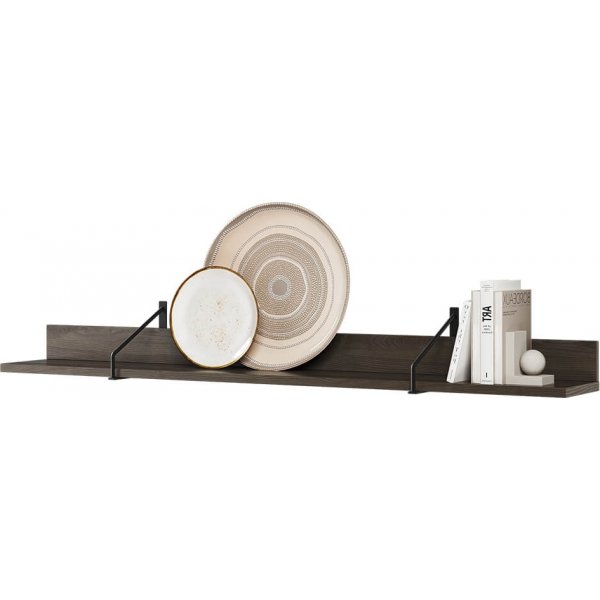 Piemonte wandplank - Portland essen/zwart Piemonte wandplank - Portland essen/zwart