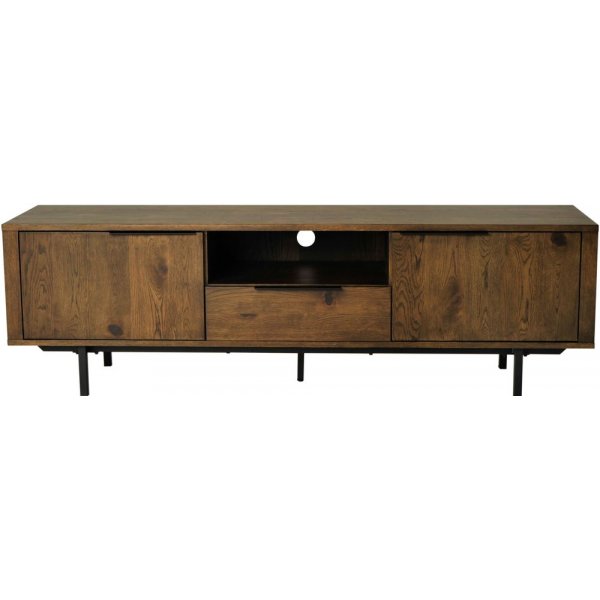 Baxter TV-bänk - Brunbetsad ekfanér Baxter TV-bänk - Brunbetsad ekfanér