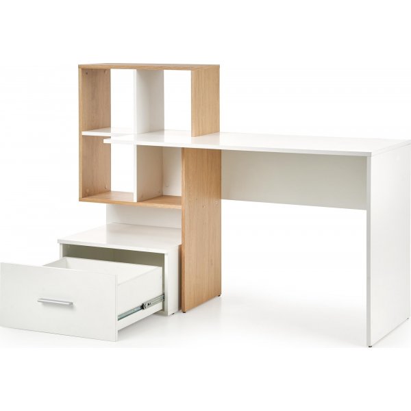 Bureau Myles 149x50 cm - Chêne/blanc Bureau Myles 149x50 cm - Chêne/blanc