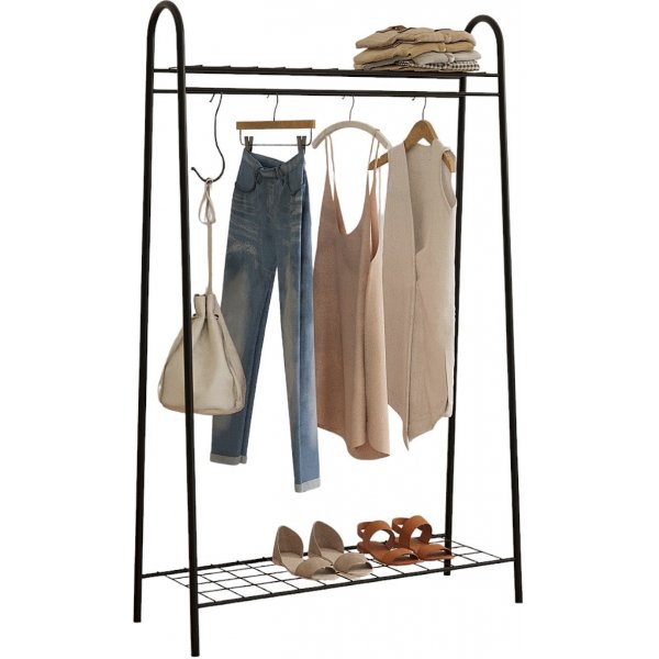Portant à vêtements Riley - Noir Portant à vêtements Riley - Noir