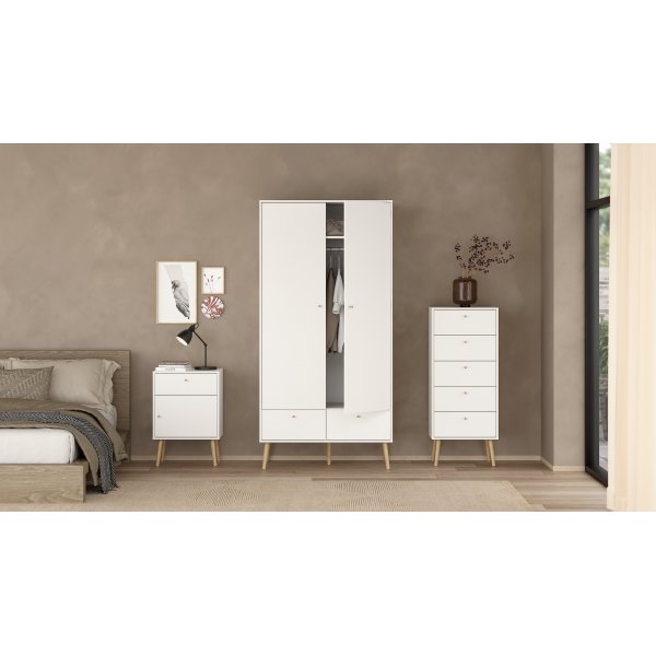 Bodo Byrå med 5 lådor - Vit Bodo Byrå med 5 lådor - Vit