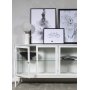 Revel sknk bredd 125 cm - Vit / Klarglas