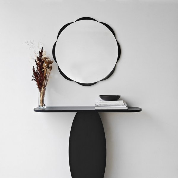 Miroir Fiore 1 - Noir