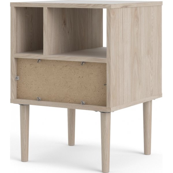 Rome sängbord - Hickory/vit Rome sängbord - Hickory/vit