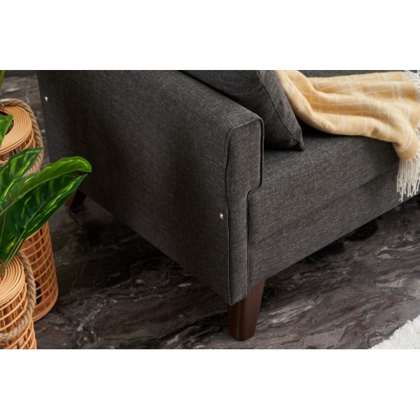 Canap Bella 2 places - Anthracite