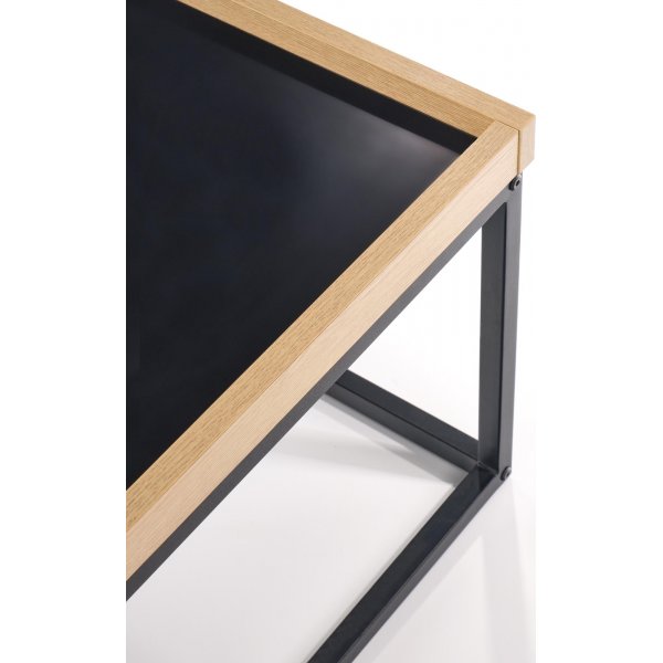 Table basse Vespa 100 x 60 cm - Beige/noir