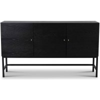 Thomas sideboard med 3 dörrar - Svartbetsad ask Thomas sideboard med 3 dörrar - Svartbetsad ask