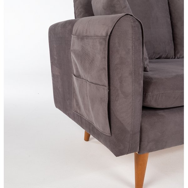 Canapé 3 places Sofia - Anthracite Canapé 3 places Sofia - Anthracite