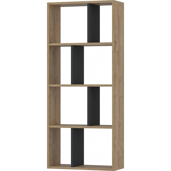 Wendy bokhylla - Ek/antracit Wendy bokhylla - Ek/antracit