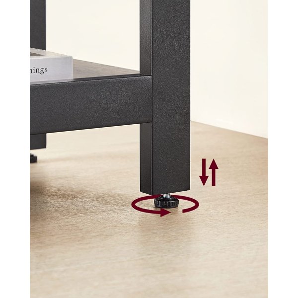 Rami hrnskrivbord 138/138 x 49 cm - Grbeige/svart