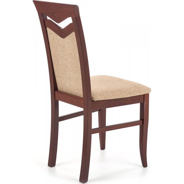 Chaise de salle à manger Melanie - Noyer/beige Chaise de salle à manger Melanie - Noyer/beige