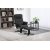 Fauteuil inclinable Oslo avec tabouret - Cortina noir + Dtachant pour meubles