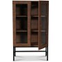 Carl vitrinskp lgt (Highboard) - Brunbetsad ek