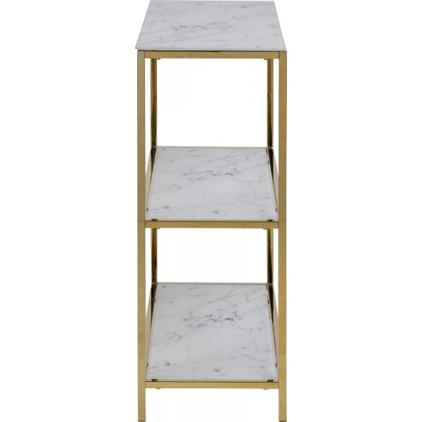 Bibliothèque Alisma 69,5 cm - Marbre blanc/or Bibliothèque Alisma 69,5 cm - Marbre blanc/or