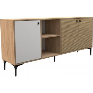 Vision dressoir - Eiken/wit