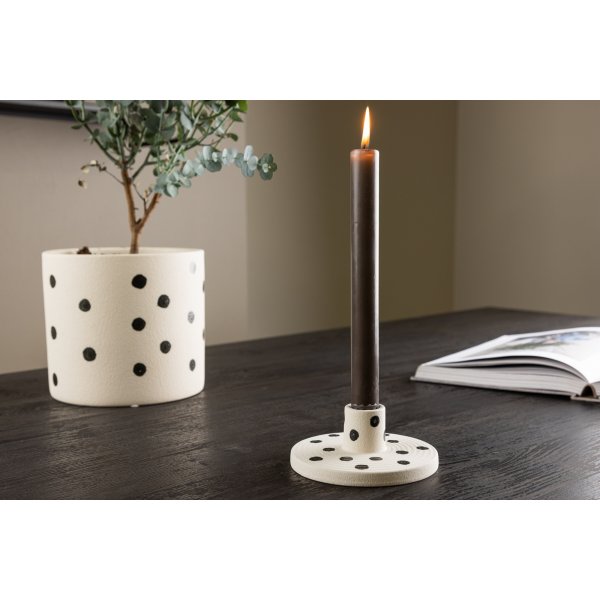 Bette ljusstake 12 x 5 cm - Svart/Vit Bette ljusstake 12 x 5 cm - Svart/Vit