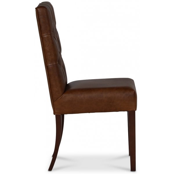 Chaise Lexington Milton - Cuir aniline marron Chaise Lexington Milton - Cuir aniline marron