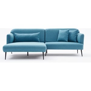 Canap divan Revos gauche - Turquoise