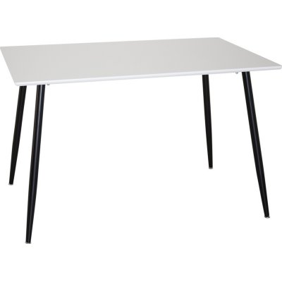 Bridge matbord 120 cm - Vit/svart