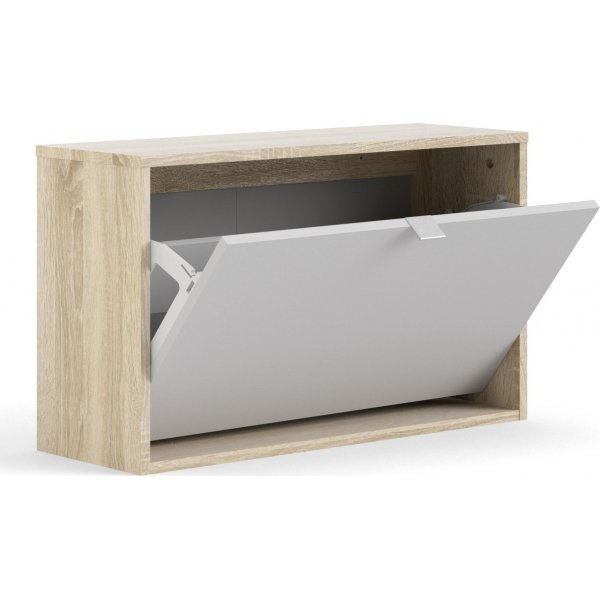 Shoes skoskp med 1 fack - Ek/vit