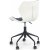 Chaise de bureau Albana - Blanc/gris