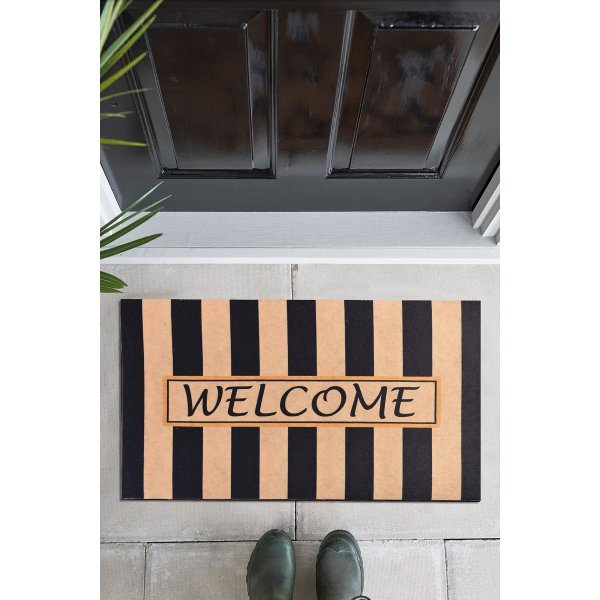 Paillasson Juliette Beige/noir - 40 x 60 cm Paillasson Juliette Beige/noir - 40 x 60 cm
