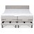 Lit double rglable complet Klara avec tte de lit 7 zones Pocket - Beige + Kit d\\\'entretien des meubles pour textiles