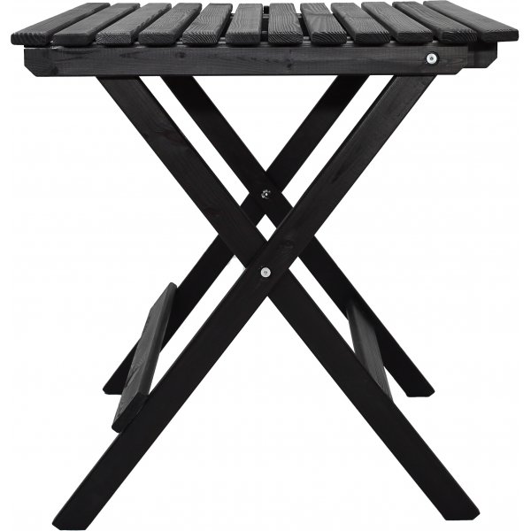 Wilma utegrupp bord 65 x 65 cm inkl 2 st Knohult stolar - Svart Wilma utegrupp bord 65 x 65 cm inkl 2 st Knohult stolar - Svart