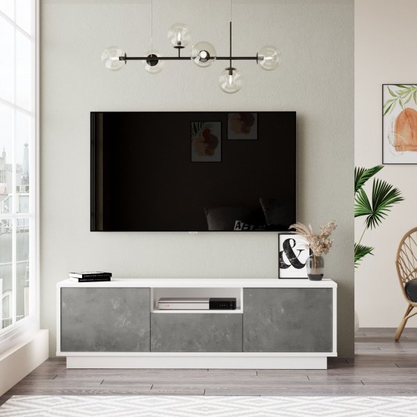 Luvio mediabnk 3 - Silver/vit